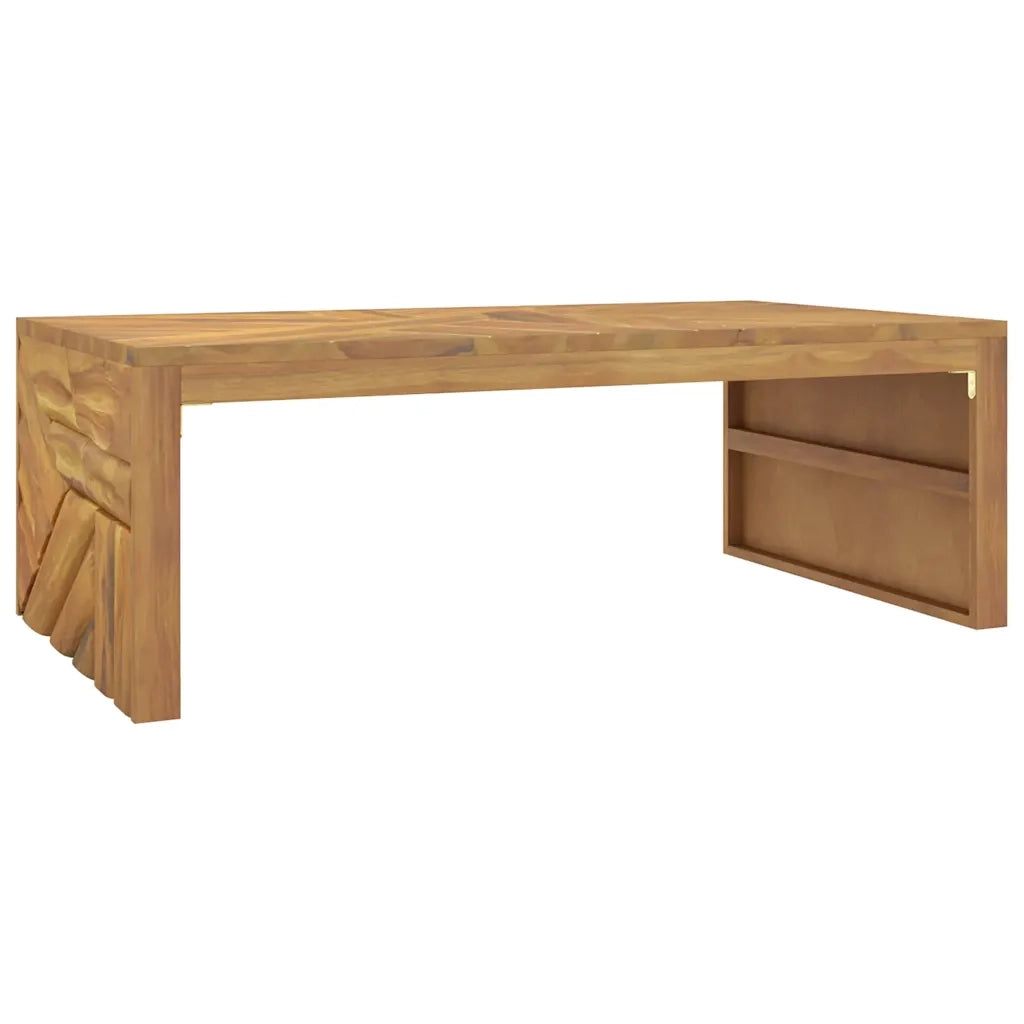 Tavolino da salotto | Tavolino da caff¨¨ | Tavolino da Soggiorno 110x60x38 cm in Legno Massello di Teak