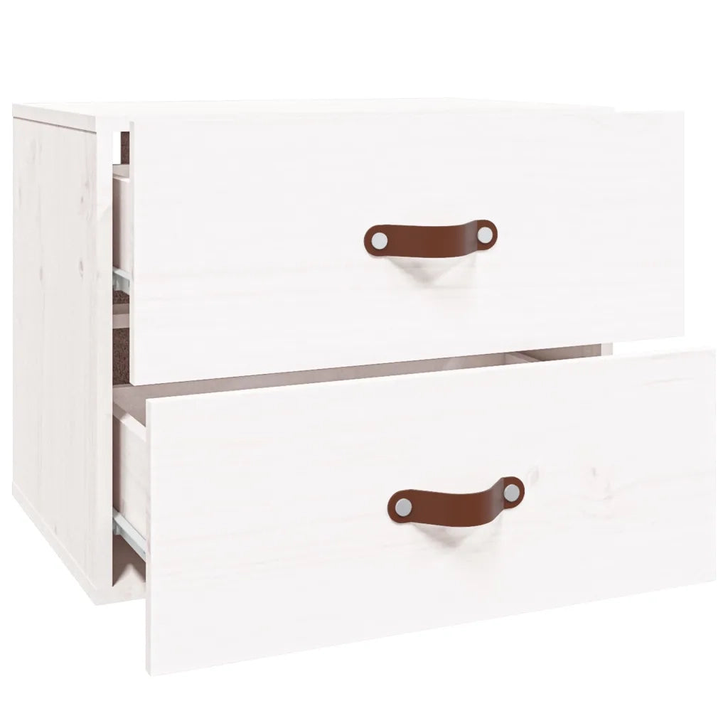 Comodino a Muro Bianco 50x36x40 cm 820978