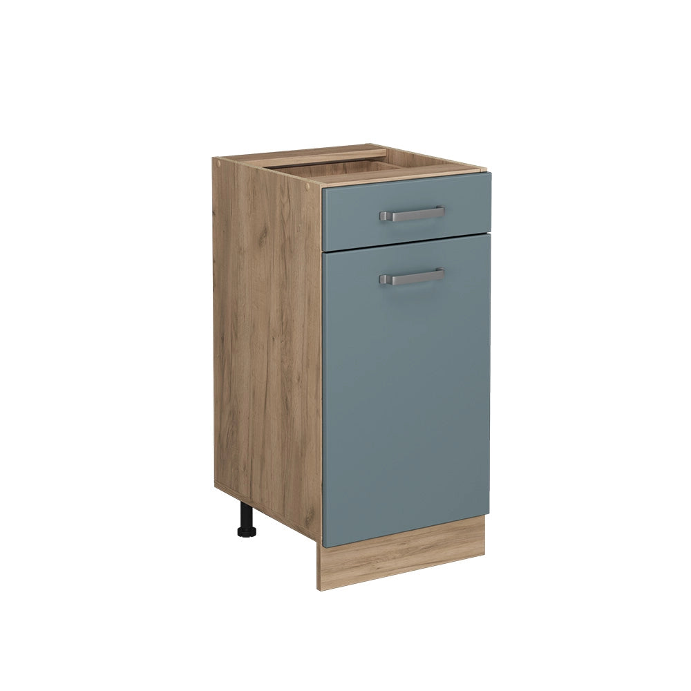 Vicco Mobiletto base per cucina Grigio-blu 40 cm senza piano di lavoro