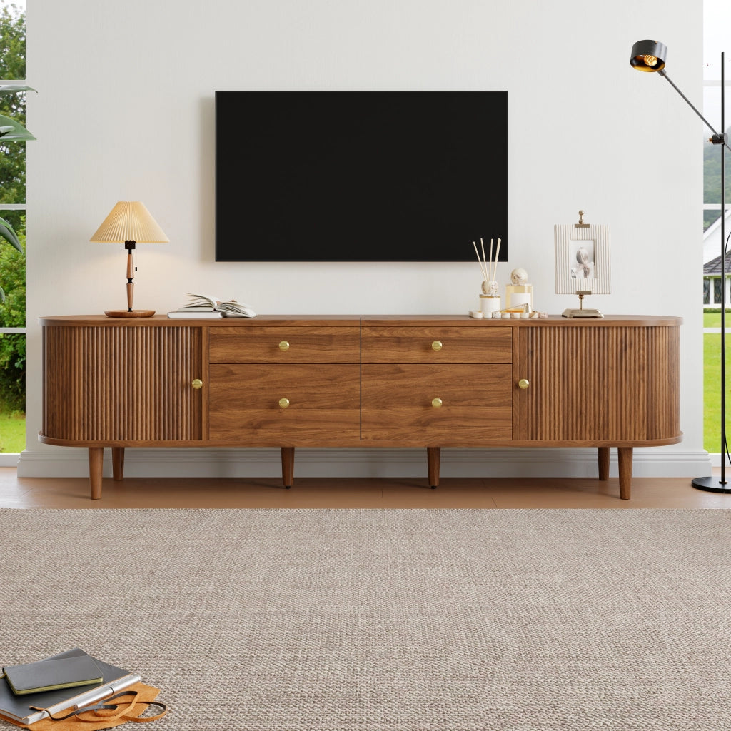 Mobile TV ¨C Minimal ¨C 4 cassetti ante scorrevoli in legno metallo per soggiorno