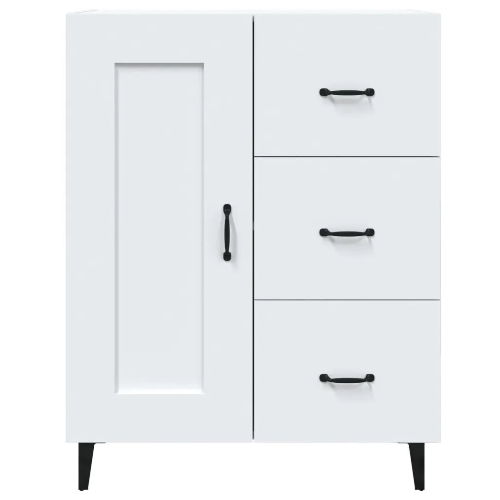 Credenza | Madia | Buffet da pranzo | Armadio da pranzo Bianca 69,5x34x90 cm in Legno Multistrato