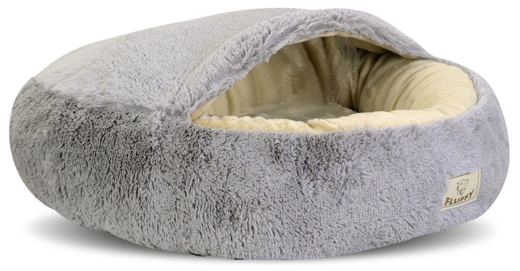 AIO FACTORY 80 cm FLUFFY Letto per cani personalizzabile grigio chiaro impermeabile