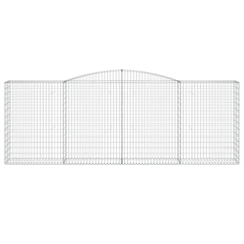 Cesti Gabbioni ad Arco 7 pz 400x50x140/160 cm Ferro Zincato 3147027