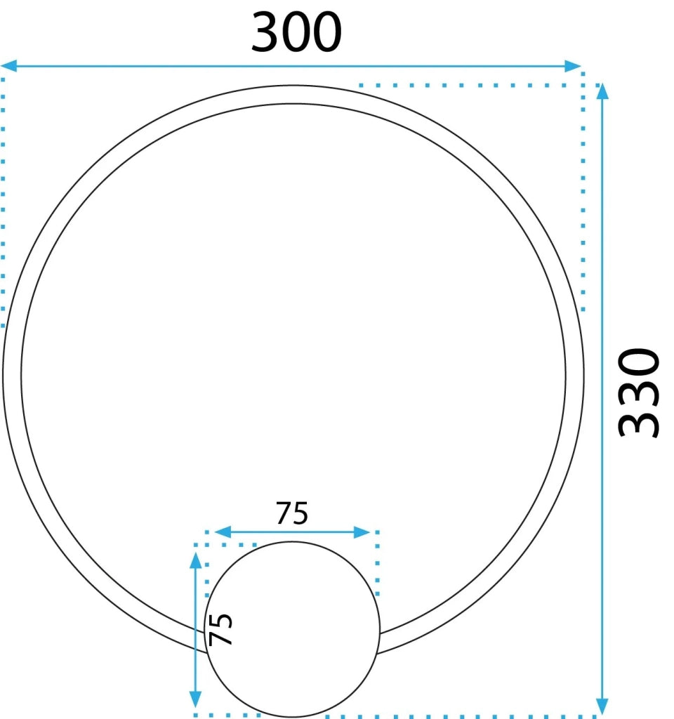 Lampada Da Parete Led App1384-cw Gold 30cm