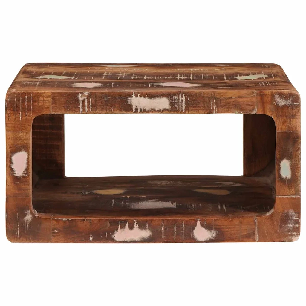 Comodino 2 pcs Marrone Legno Recuperato Massello 4104580