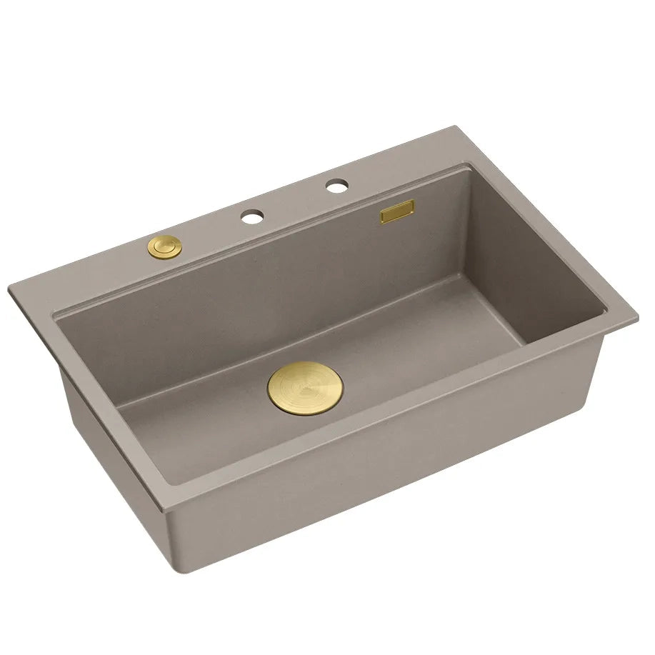 Lavello In Granito Marc 110 Workstation Beige Rame