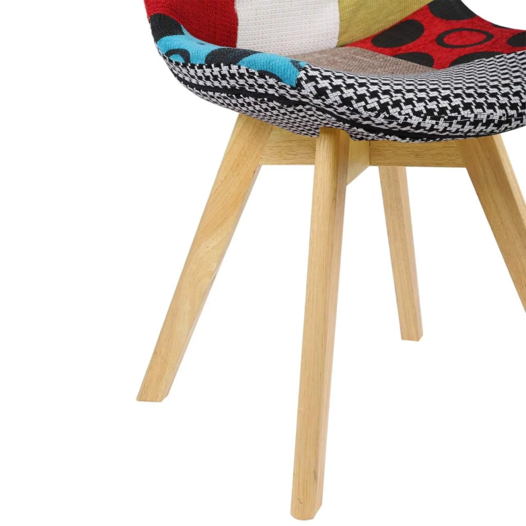Sedie da pranzo in lino multicolore 2 pezzi 19_0000546