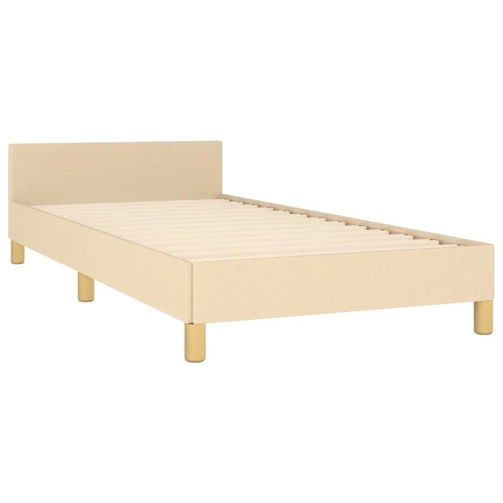 Giroletto senza Materasso-Struttura Letto Crema 90x190 cm in Tessuto 791807