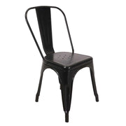 Sedia Ferro New Bristol Nero Cm 43x43h45/84