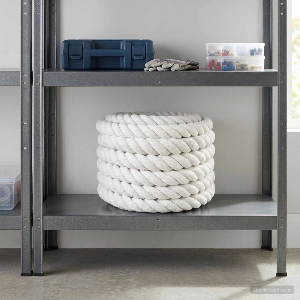 Corda di Cotone 50 mm 10 m Bianco 100% Cotone 42011888