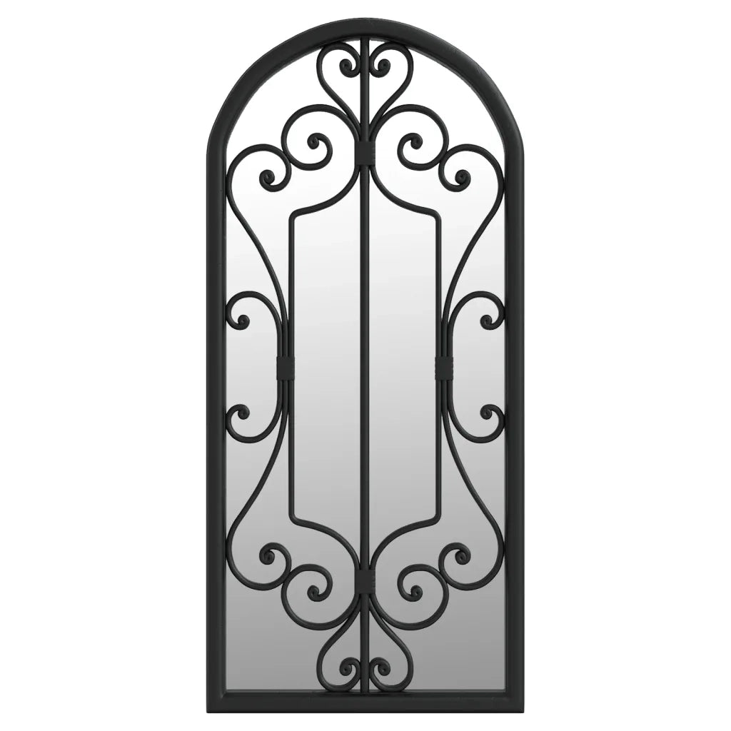Specchio Nero 100x45 cm Ferro per Uso Interno