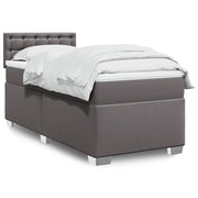 Giroletto a Molle con Materasso Grgio 90x200 cm in Similpelle 3286106