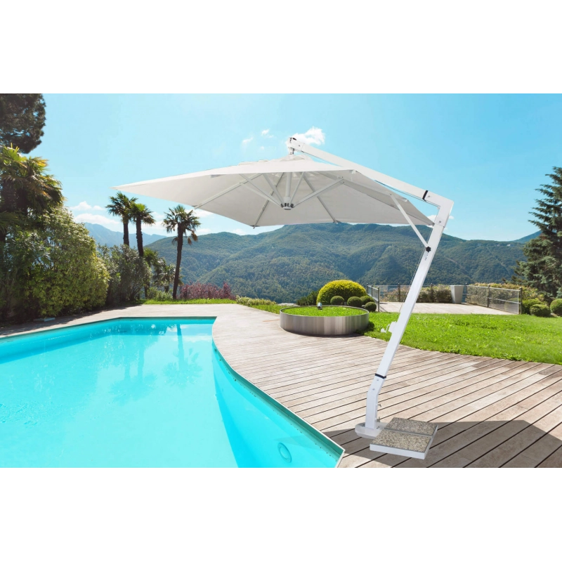 OMBRELLONE VENERE BIANCO DE LUXE P/ L 3 X 4
