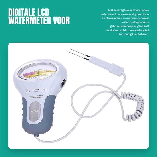 Dispositivo di misurazione LCD digitale per la qualità dell'acqua del piscina