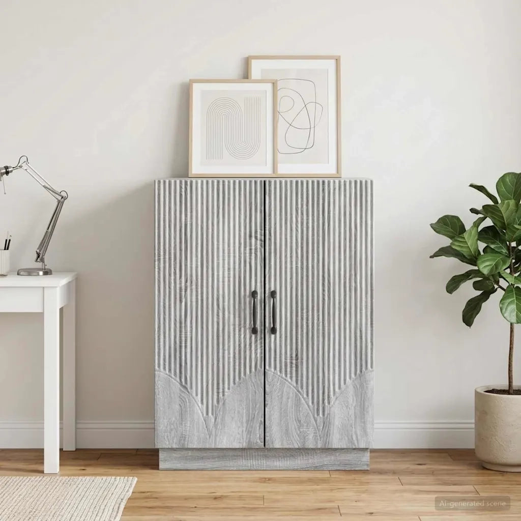 Credenza Grigio Sonoma 66 x 34,5 x 87 cm Legno ingegnerizzato 895281