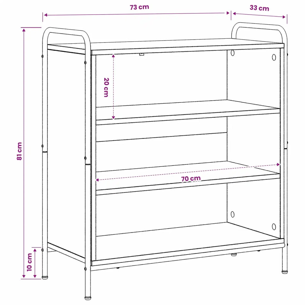 Credenza Rovere Sonoma 97 x 33 x 81 cm Legno ingegnerizzato 8013825