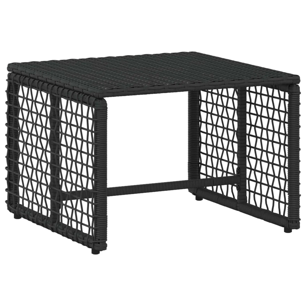 Set di Mobili da Esterno con cuscino 5 pcs Nero e Bianco 42025170