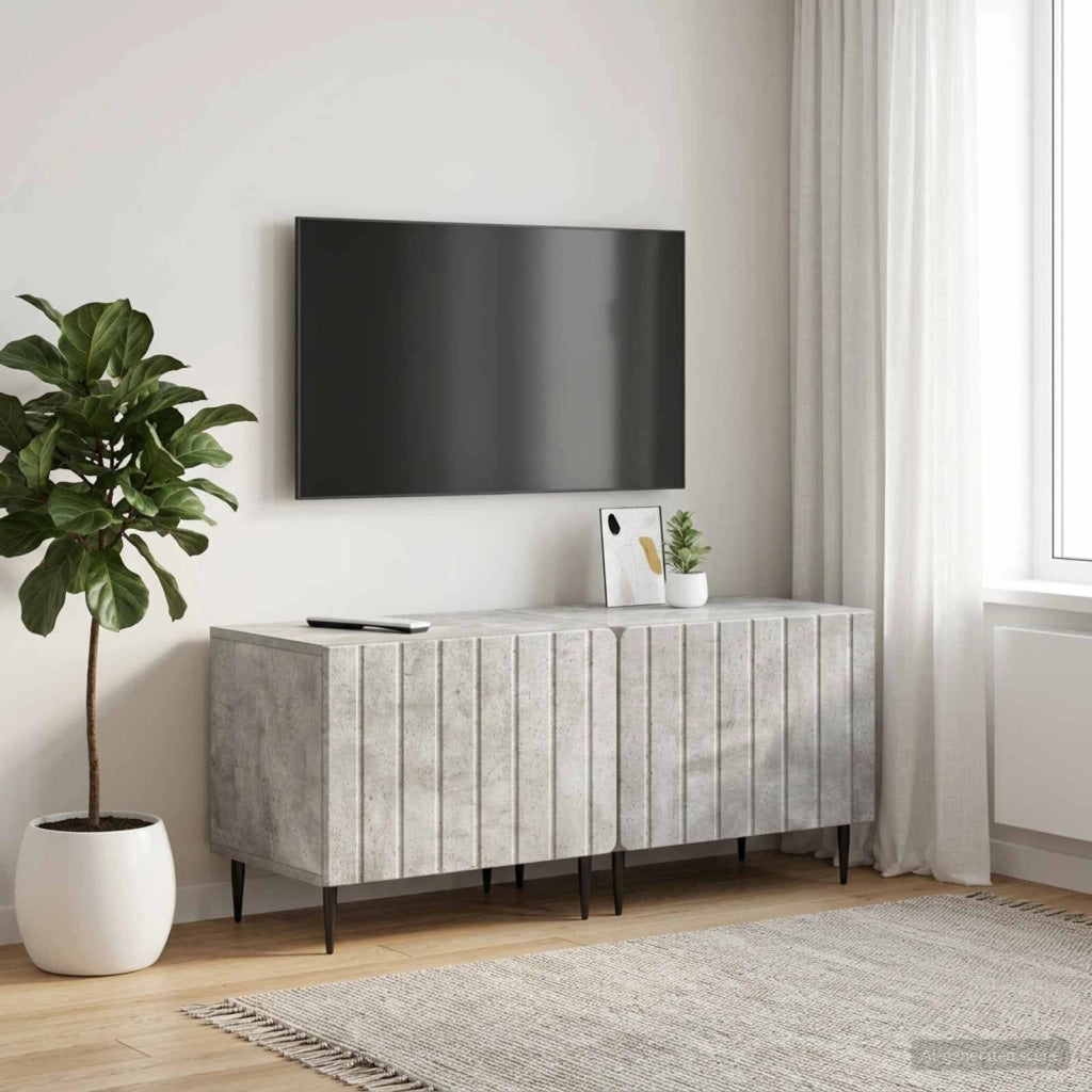 Mobile TV Grigio Cemento Legno ingegnerizzato 896458