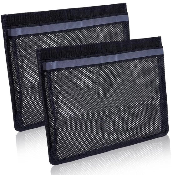 Borsa di stivaggio per auto per 2 pezzi - Organizzatore autoauto - Tas con sacchetti reflectanti - Materiale in poliestere resistente - Dimensioni 35,5 × 25,3 cm - Progettata per auto con design sottile - Borsa di stivaggio