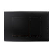 Placca di scarico doppio tasto in ABS nero opaco