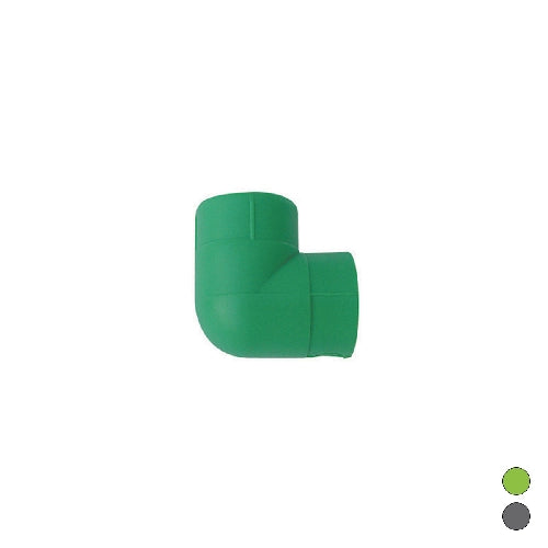 GOMITO LISCIO 90  °  FF IN POLIPROPILENE- Diam. 32  Grigio- DH- pezzi 1