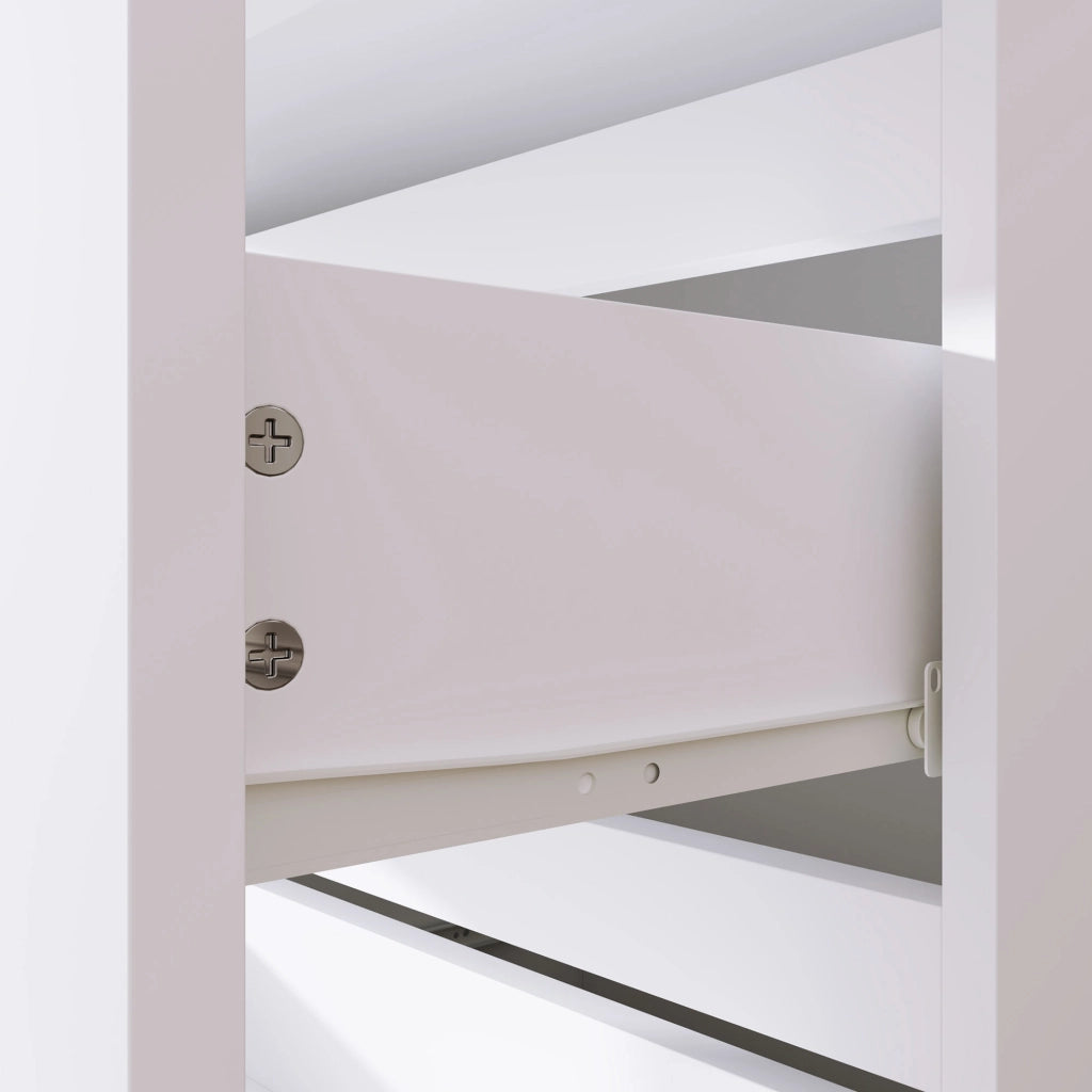 Cassettiera com¨° sideboard 4 cassetti ¨C Minimal ¨C bianco 55x33x80