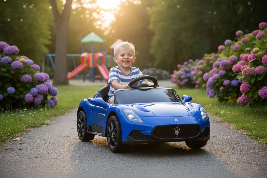Macchina Elettrica per Bambini Licenza Ufficiale Maserati 10,8V 5Ah Blu