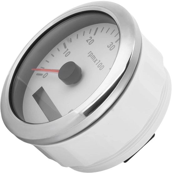 Contachilometri 85 Mm - Progettazione Impermeabile - Tachimetro - Contachilometri - Facile da Installare - Alta Qualità Acciaio Inossidabile