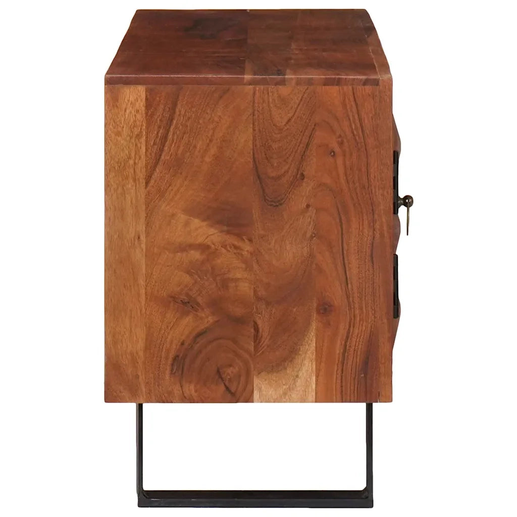 Mobile TV con lo scaffale marrone ambrato 112 x 30 x 48 cm 4104019