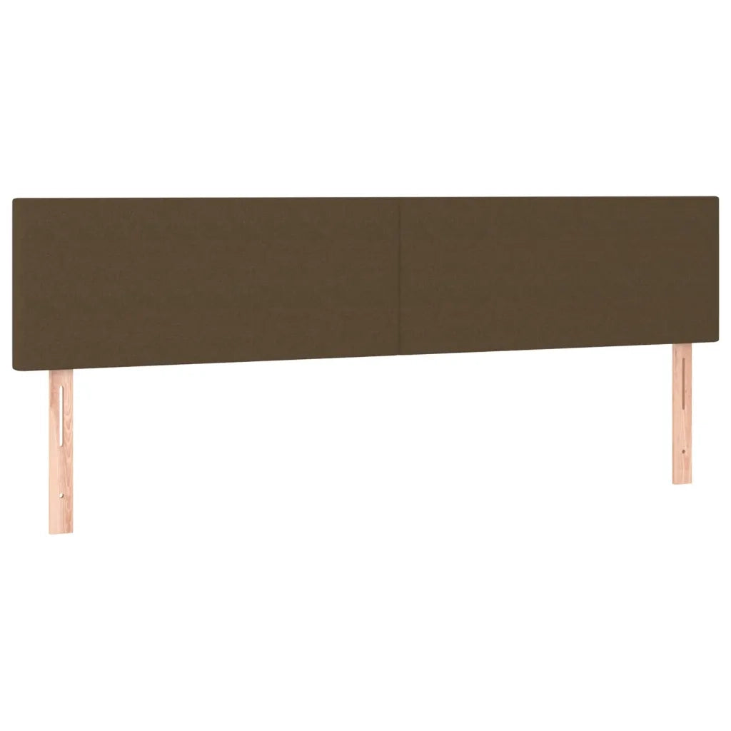 Testiera Marrone Scuro 200x5x78/88 cm in Tessuto 345847