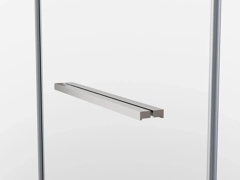 Box doccia angolare SPAZIO fisso 20 + porta 75 + laterale fisso 95x90 cm (90-92.5/86.5-89) nero opaco
