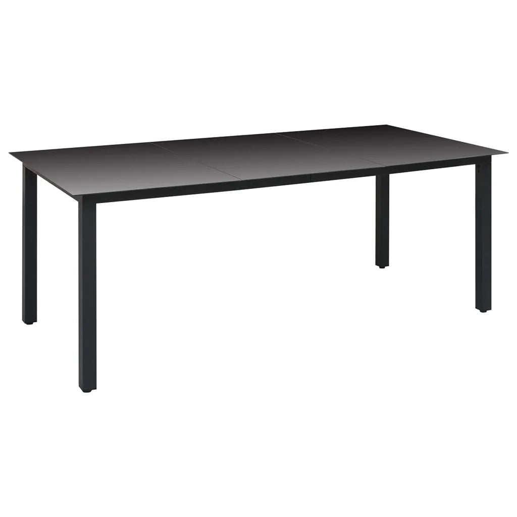 Set da Pranzo da Giardino 9 pz Nero