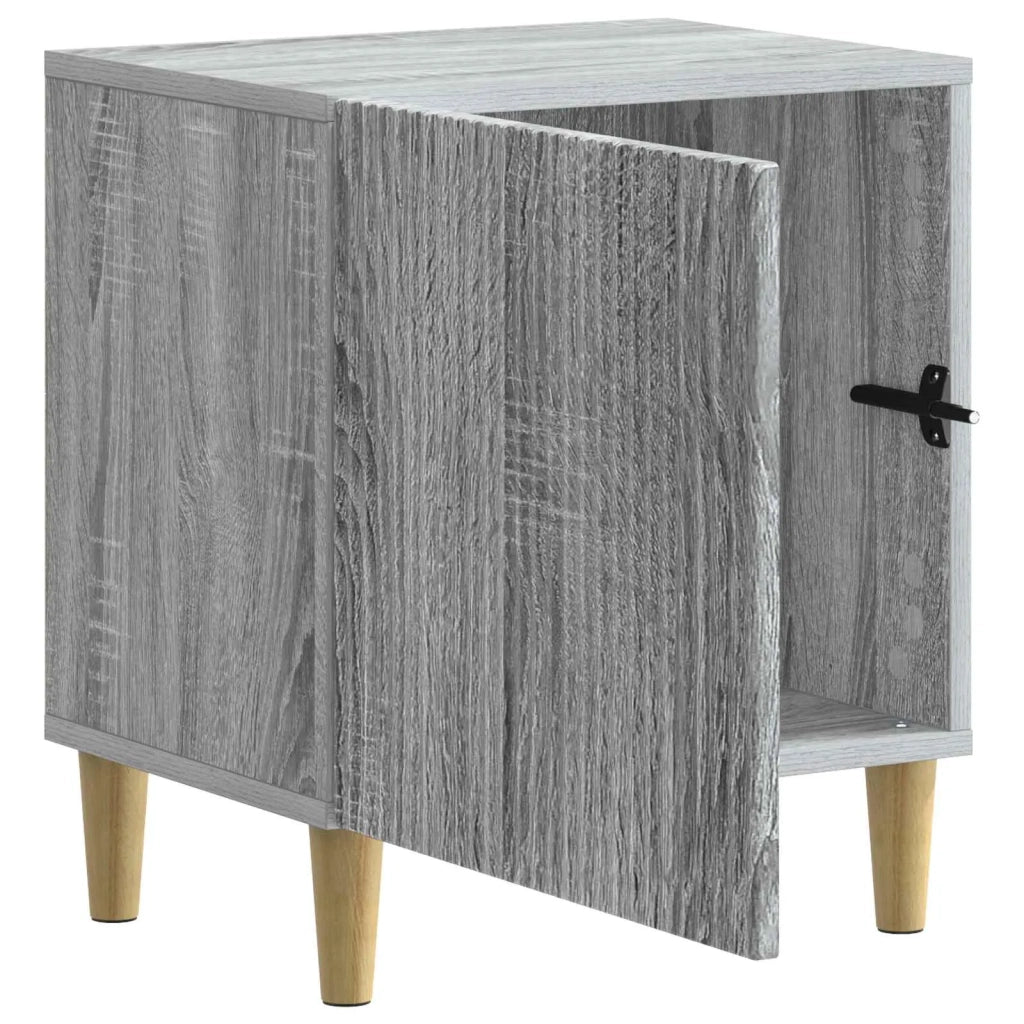 Set di 2 Comodini | Armadio da Notte | Mobiletto da notte Grigio Sonoma 43 x 34,5 x 50 cm