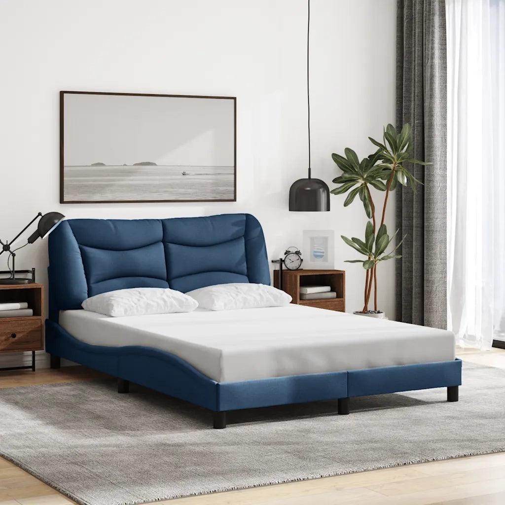 Giroletto senza Materasso Hvar Blu 140x190 cm in Tessuto 3207771