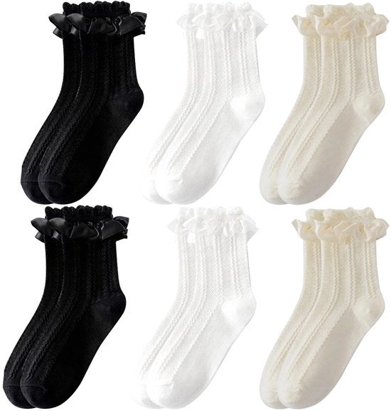 Sottovesti per donna 6 paia - Sottovesti con bordo - Senza cuciture - Leggeri e traspiranti - Elastici - Adatti alle misure 36-39