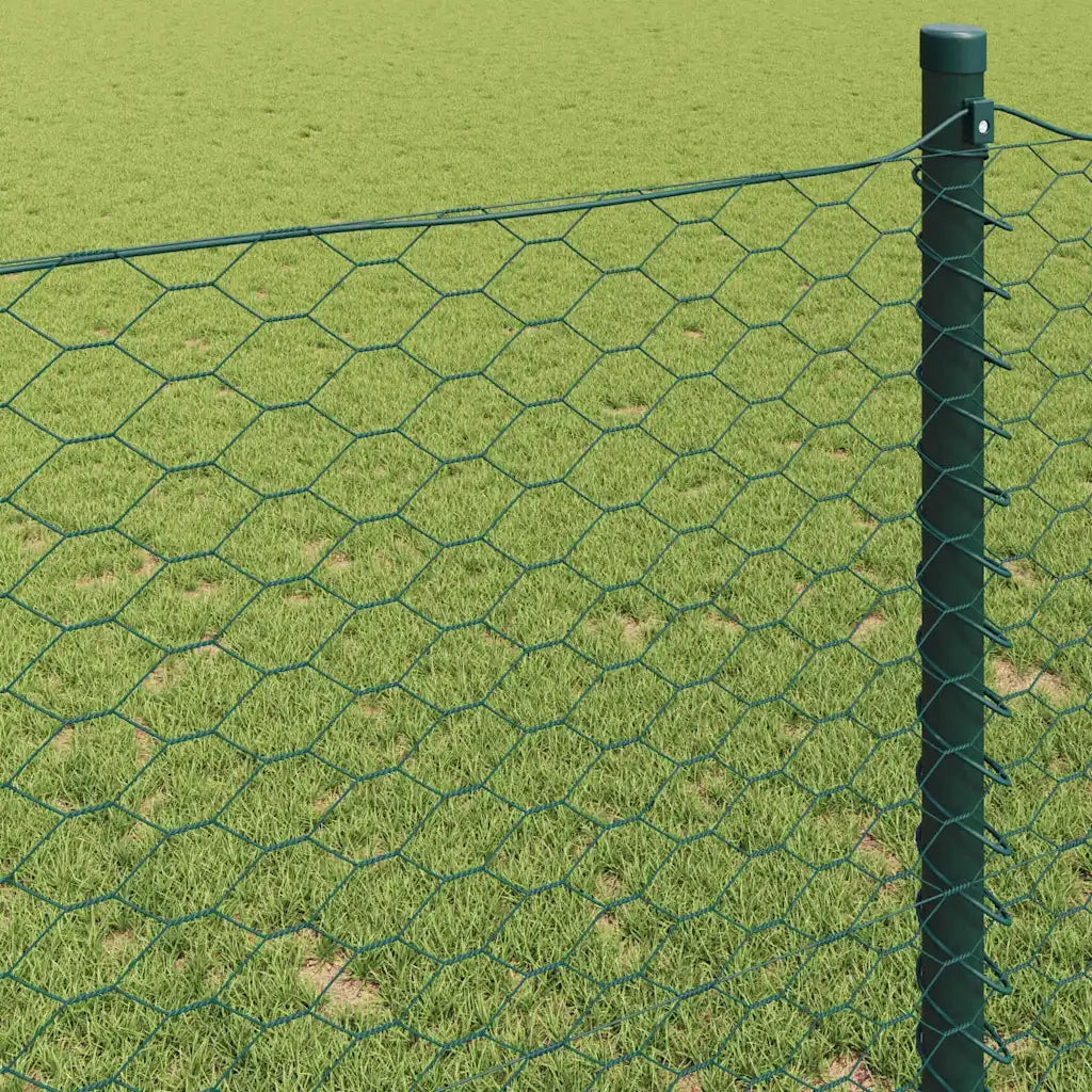 Recinzione Esagonale Verde 1,5 x 50 m PVC 42005436