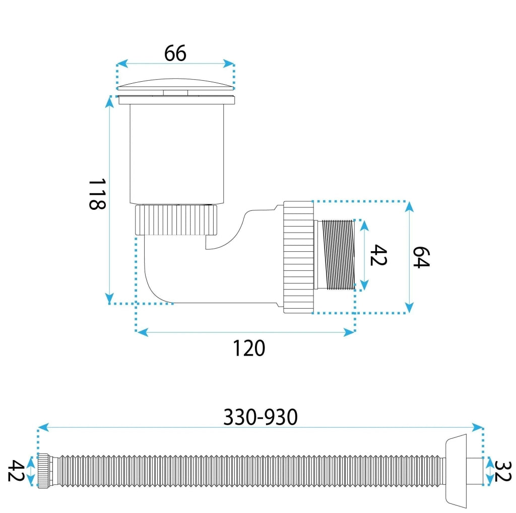Sifone Rea Flow Brush Nickel