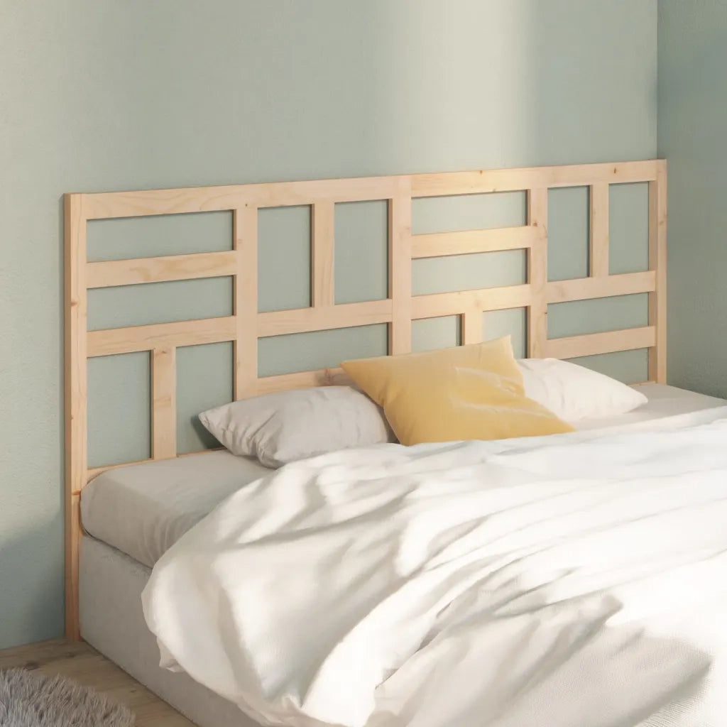 Testiera per Letto-Testata-Testiera Decorativa 186x4x100 cm in Legno Massello di Pino 688800