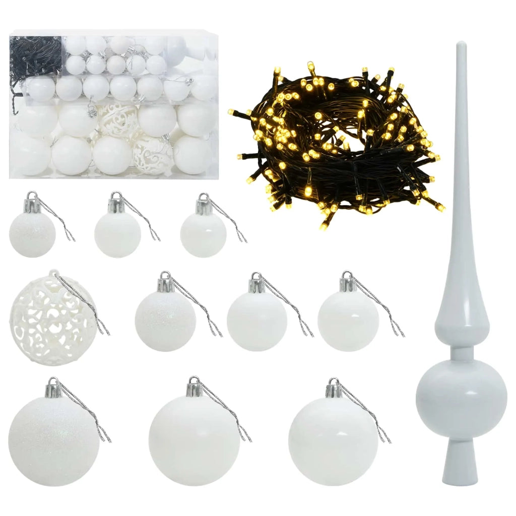 Albero di Natale artificiale con palline 150 cm 150 LED 3466048