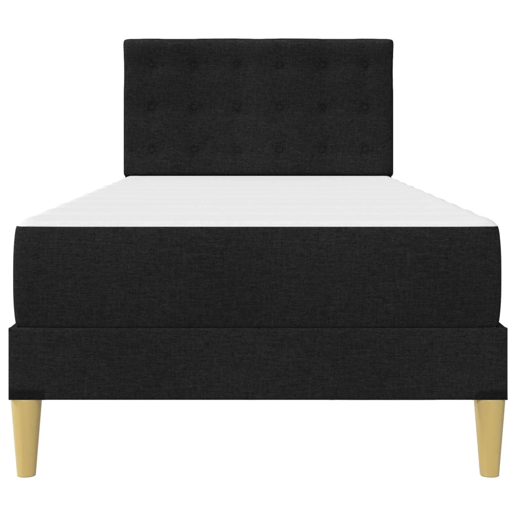Struttura letto con materasso Nero 100 x 200 cm Tessuto 3415095