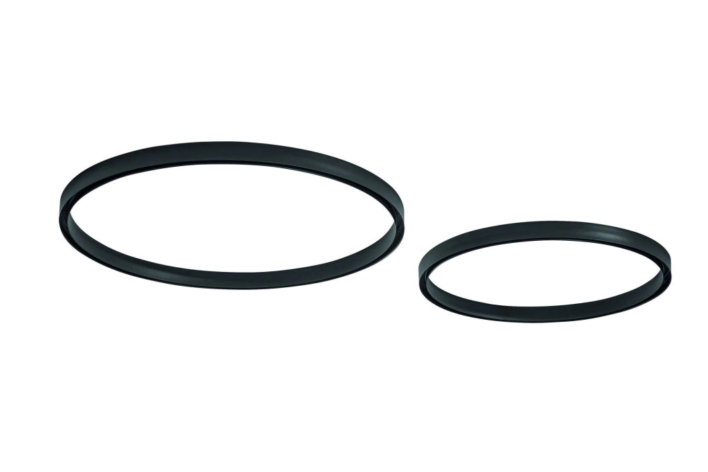 BINARIO CIRCOLARE R80 A SUPERFICIE NERO