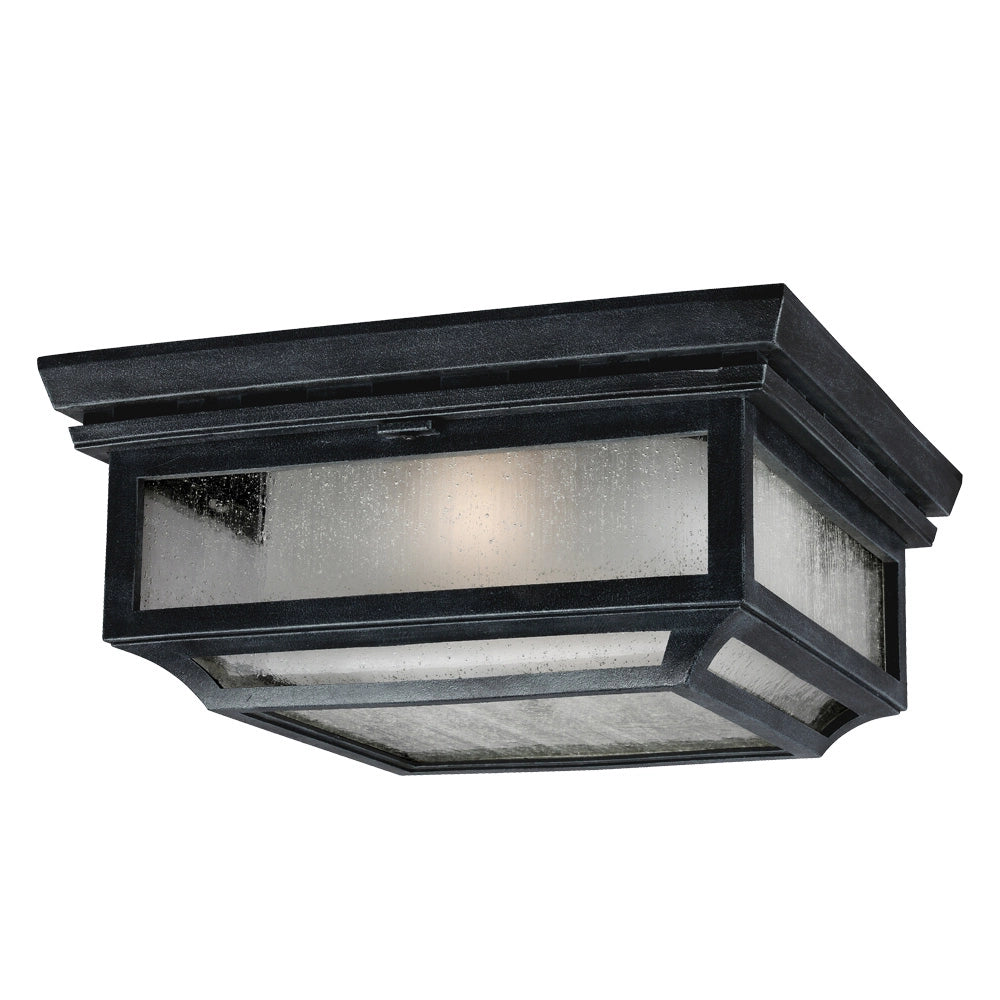 Plafoniera esterna Shepherd Feiss zinco scuro E27 IP44