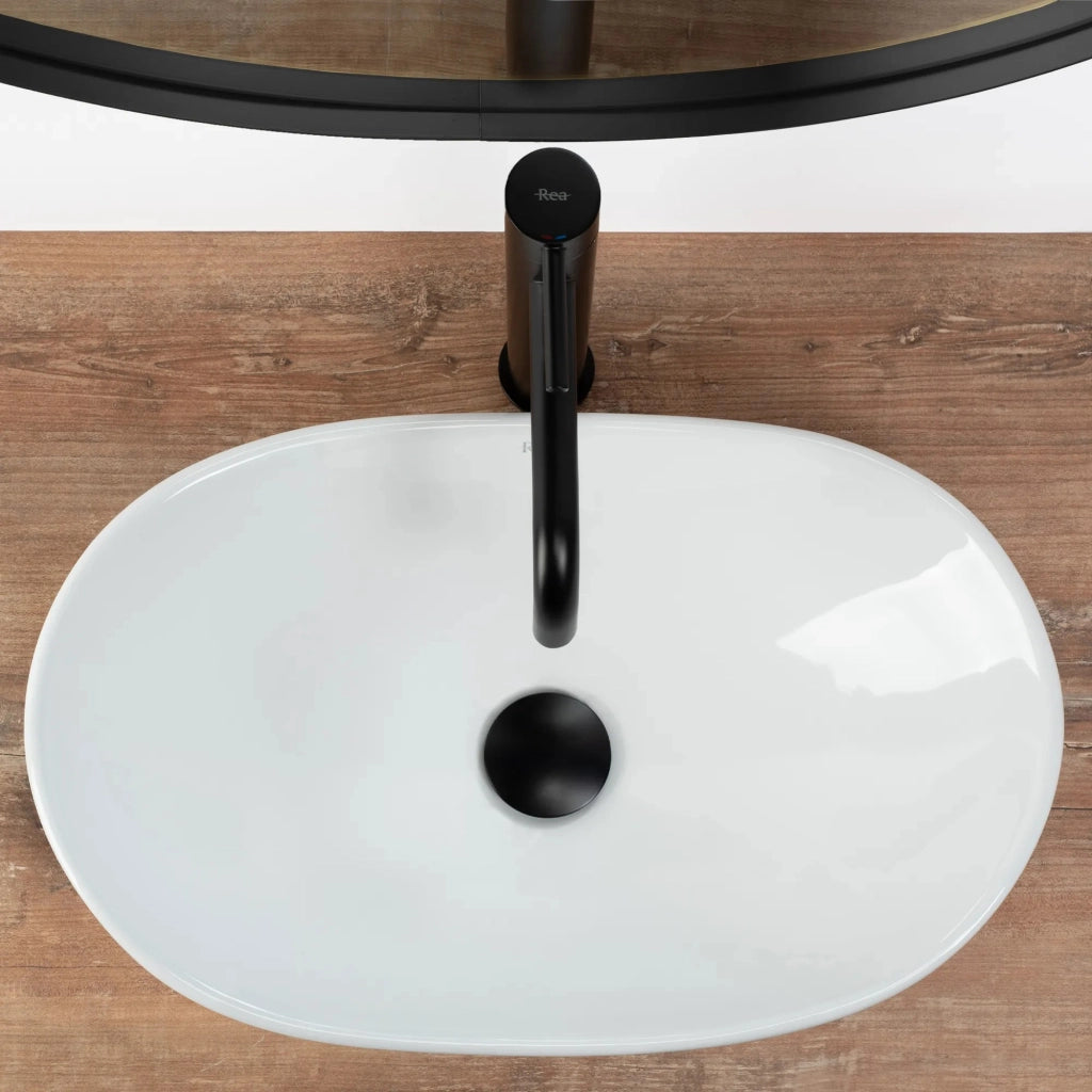 Lavabo Da Appoggio Rea Royal Mini White