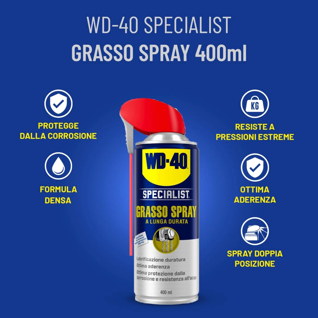 Grasso Spray a Lunga Durata Wd 40 400 ml