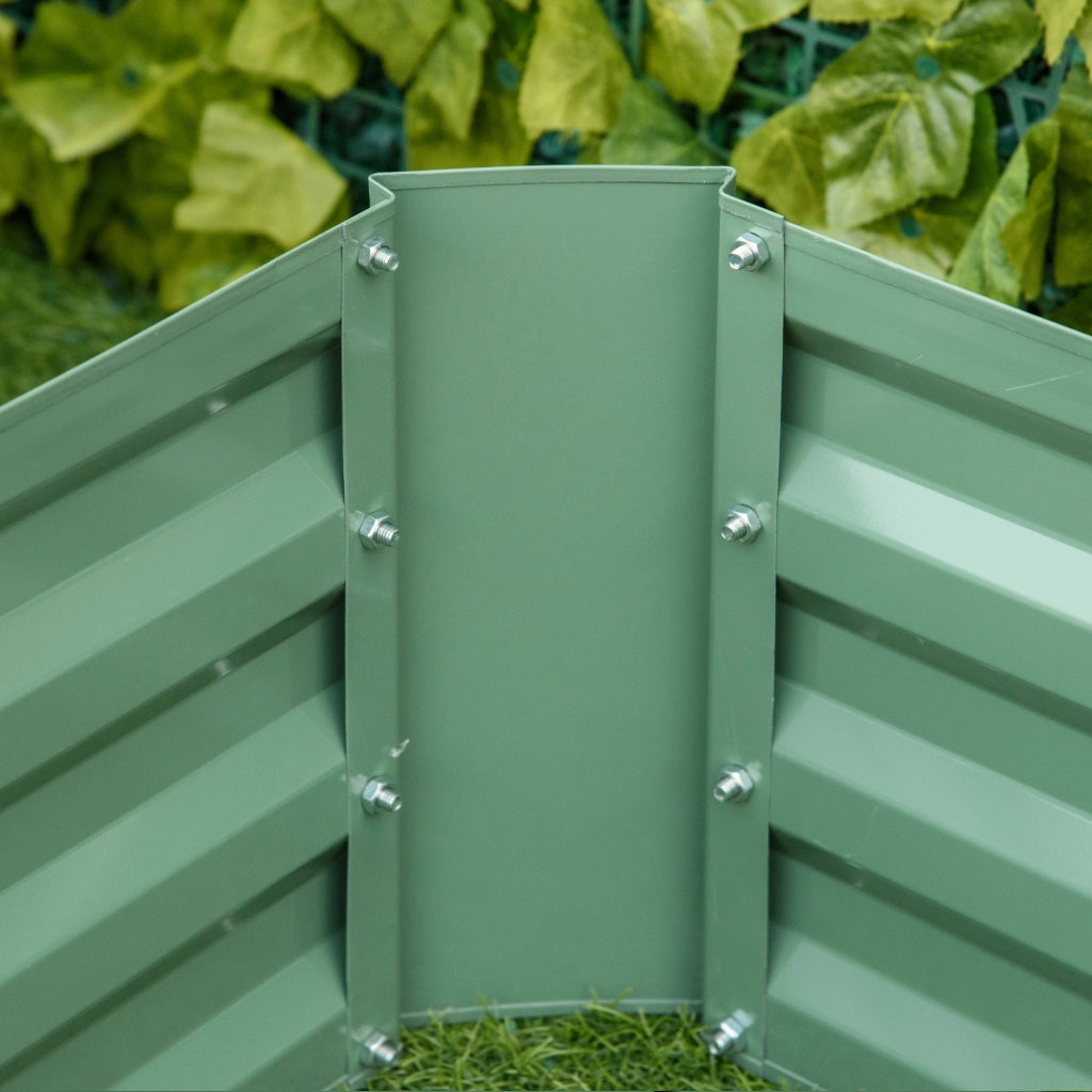 Vasche per piante 100x100x30 ¨C zephmum ¨C verde, 2 pezzi, set