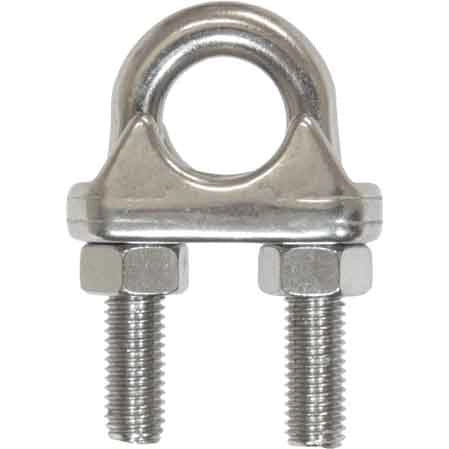 MORSETTO PER FUNI INOX 5 mm