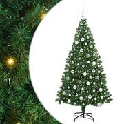 Albero di Natale Artificiale-Albero Natalizio con 300 LED Verde 180 cm 783081