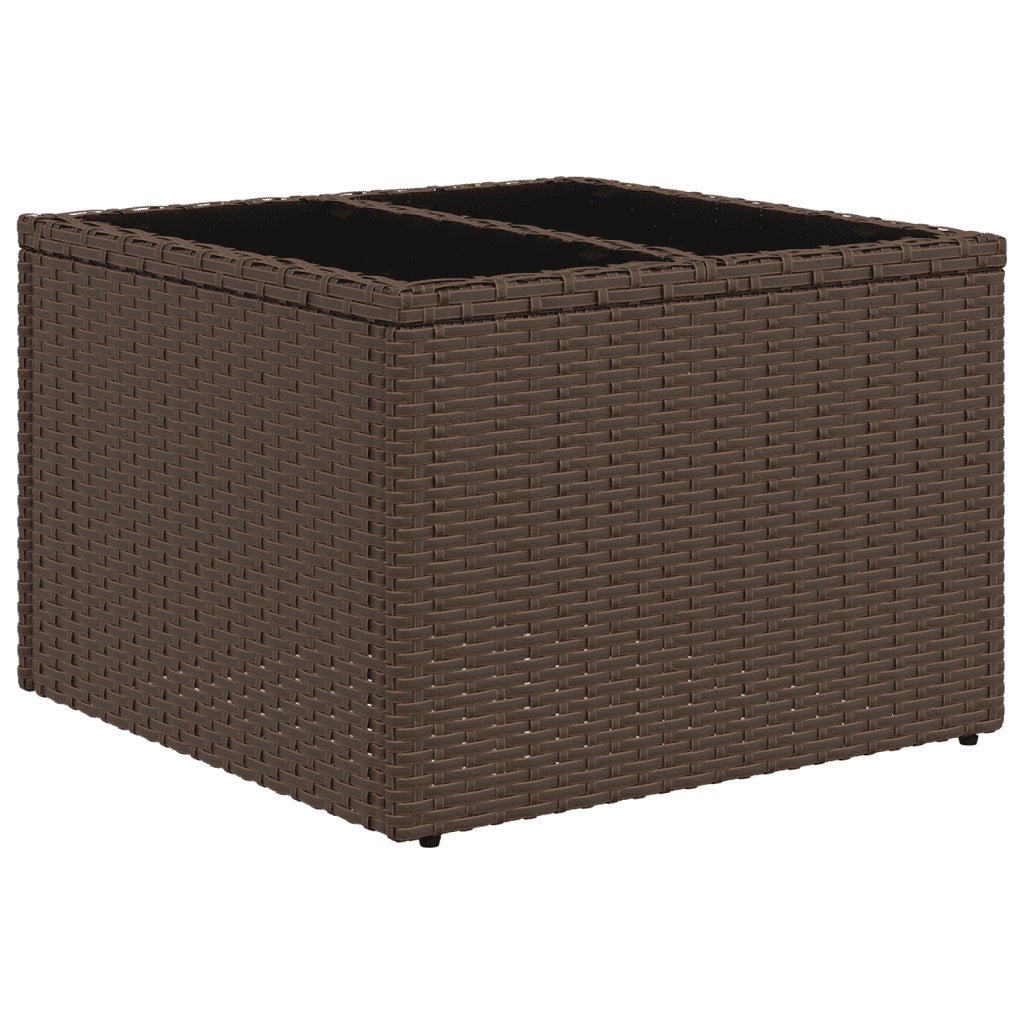 Set Divani da Giardino 8 pz con Cuscini Marrone in Polyrattan 3217423