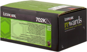ORIGINAL Lexmark toner nero 702K 70C20K0 ~1000 Seiten cartuccia di stampa riutilizzabile