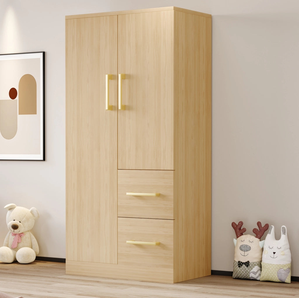 Armadio 2 ante con 2 cassetti 70x40x135 cm